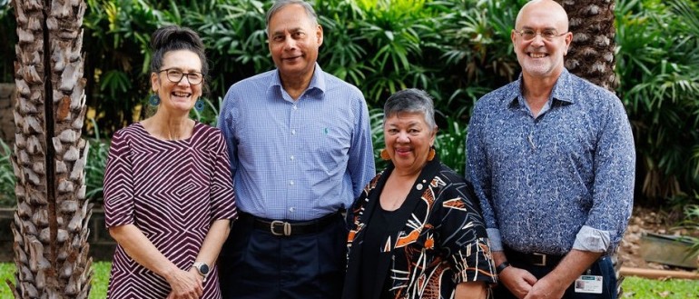Dr Donna Ah Chee, Amin Islam, Dr Aunty Bilawara Lee, and Alan Cass at the recent Menzies Oration